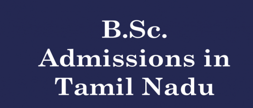 B.Sc. Admissions in Tamil Nadu