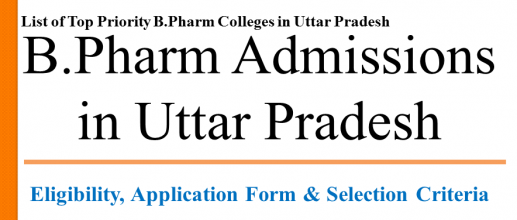 B.Pharm Admissions in Uttar Pradesh