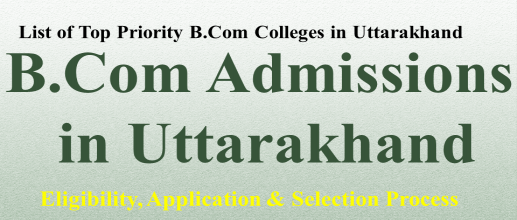 B.Com Admissions in Uttarakhand