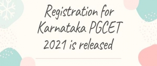 Registration for Karnataka PGCET 2021