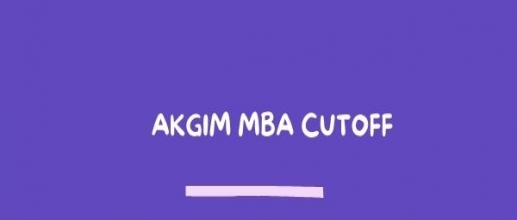 AKGIM MBA cutoff