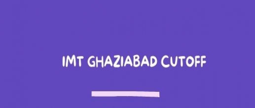IMT Ghaziabad Cutoff