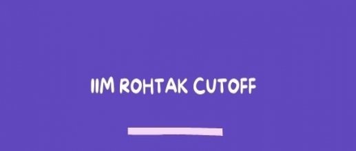 IIM Rohtak Cutoff