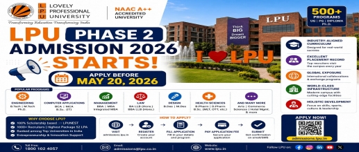 LPU Phase 2 Admission 2026 Starts: Apply Before May 20