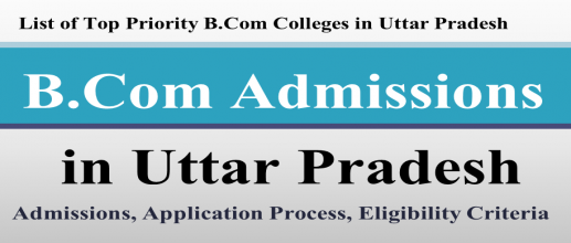 B.Com Admissions in Uttar Pradesh