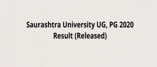 Saurashtra University UG, PG 2020 Result (Released)