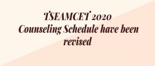 TS EAMCET 2020: Counselling Schedule have been revised 
