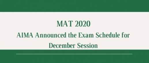 MAT 2020: Exam Schedule for December 2020 Session