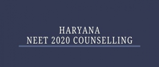 Haryana NEET 2020 Counselling