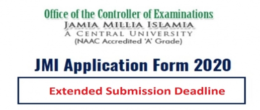 JMI Application Form 2020 Extended Submission Deadline till June 30
