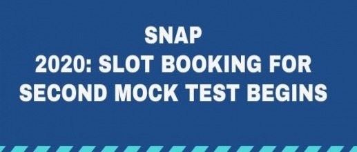 SNAP 2020: Slot Booking for second mock test begins