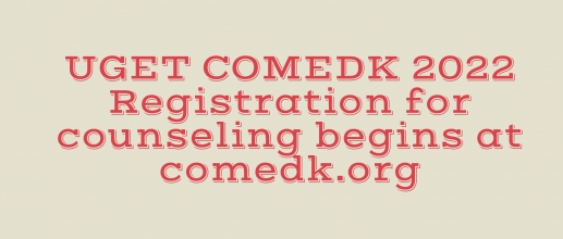 UGET COMEDK 2022 Registration for counseling