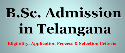 B.Sc. Admission in Telangana