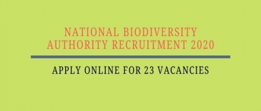 National Biodiversity Authority Recruitment 2020: Apply online for 23 vacancies