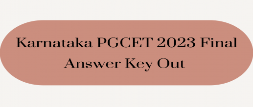 Karnataka PGCET 2023 Final Answer Key Out