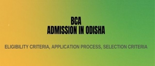 BCA Admission in Odisha