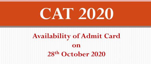 CAT 2020 Availability of Admit Card