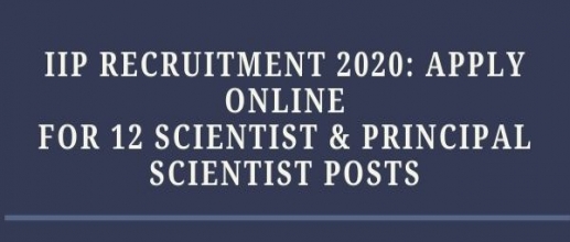 IIP Recruitment 2020: Apply Online