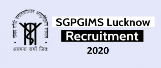 SGPGIMS Faculty Recruitment 2020